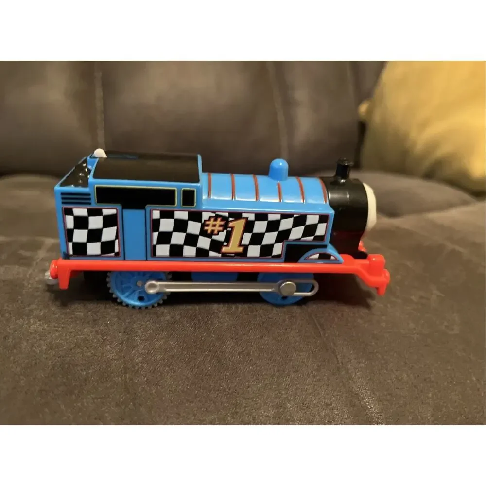 Thomas Train Trackmaster Racing Checkered Flag #1 Engine - Works